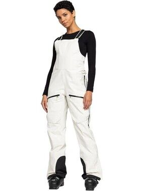 Roxy, White, M, Women's Gore-tex 3l Lunalite 30k Waterproof Snow Bib